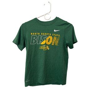 Nike North Dakota State Bison Graphic Tee Size Youth Large Dri Fit Athletic Cut
